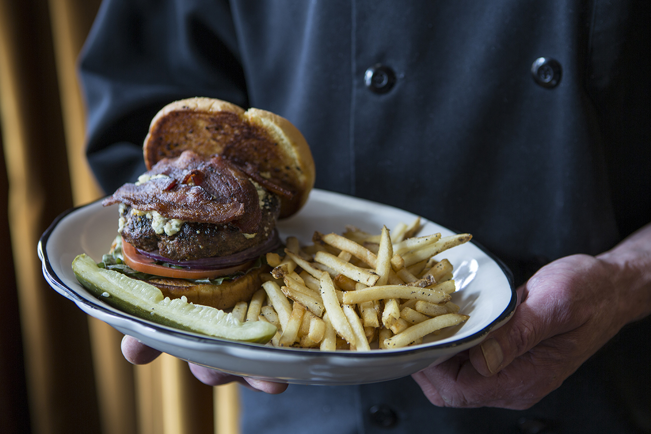 Black & Blue Bison Bacon Burger - say that 10x fast.
